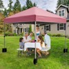 Pop Up Canopy, 10x10 FT Patio Portable Canopy Tent, Waterproof Cover, Outdoor Folding Sun Shelter - 4 of 4