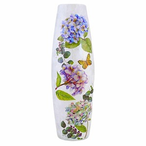 Stony Creek 12.0 Inch Pastel Hydrangeas Pre-Lit Lg Everyday Lighted Glass Accent , Flowers Butterflies (1PC) - 1 of 4