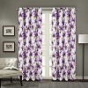 RT Designer Collection April Printed Blackout Luxurious Decorative Grommet Curtain Panel 54" x 84" Lilac - 2 of 4