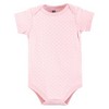 Hudson Baby Infant Girl Cotton Bodysuits, Happy Girl - 4 of 4