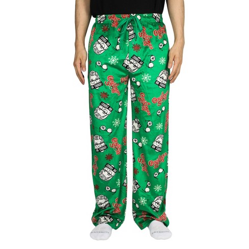 Men's Adult A Christmas Story Green Holiday Sleep Pants - Cozy Christmas  Sleepwear- Small