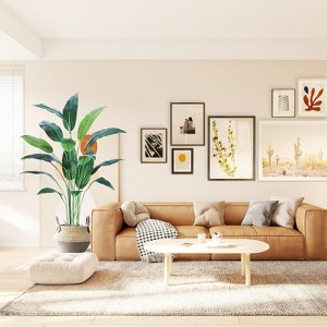 Artificial Bird of Paradise Plant, Fake Palm Tree for Indoor Outdoor Modern Decor Faux Plants for Home Office Perfect Housewarming Gift - 1 of 4