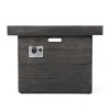 Puerta 5pc All-Weather Wicker Patio Club Chairs with Firepit Brown/Gray - Christopher Knight Home - 4 of 4