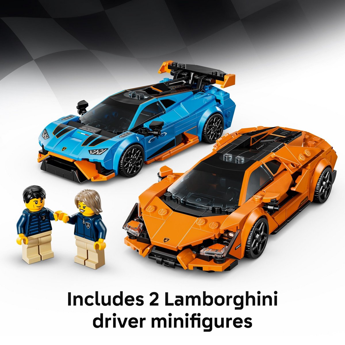 Детские конструкторы LEGO Speed Champions Lamborghini Revuelto & Huracán STO 77238 — фото 5