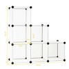 Costway 6 Cube Storage Organizer Plastic Organizer Units w/ Steel Frame - image 2 of 3