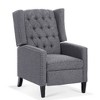 CAVINAS 27.16" Wide Manual Wing Chair Recliner, Modern Recliner Chair, Glider Chair with Tufted Backrest, Wingback Chair with Nailhead Trim - 4 of 4