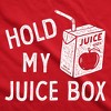 Youth Hold My Juice Box Funny Cute Apple Juicebox Graphic Novelty Tee For Kids - Crazy Dog Youth T Shirt - image 2 of 4