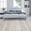 Machine Washable Rug with Rubber Backing Boho Geometric Area Rug Low Pile Foldable Rug Stain Resistant Indoor Carpet for Living Room Bedroom - 4 of 4