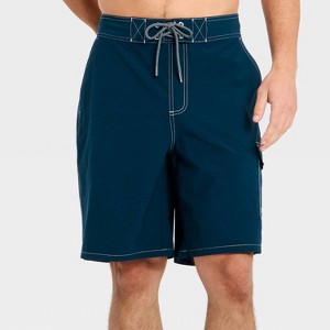 Men's 9'' Cargo Swim Trunks - Goodfellow & Co™ - 1 of 3