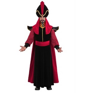 HalloweenCostumes.com Disney Aladdin Jafar Costume for Men – Officially Licensed Villain Outfit with Robe,  Headpiece & Accessories - 1 of 4