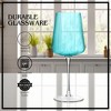 Artland Soho Optic Goblet, Set of 4 - Light Turquoise - 3 of 4