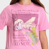 Girls' The Grinch Who Stole Christmas Oversized Front and Back Graphic T-Shirt - Pink - 2 of 4