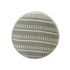 20" Brown Polyester Round Striped Indoor Outdoor Pouf Ottoman - 4 of 4