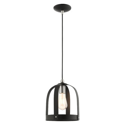 Livex Lighting Stoneridge 1 - Light Pendant in  Textured Black