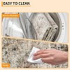 Washable Floral Rug Thin Non-Slip Low Pile Area Rug Stain Resistant Foldable Space-Saving Carpet Mat for Entryway - 2 of 4