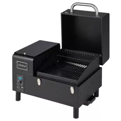 Costway Electric Wood Pellet Grill and Smoker Tabletop w/ Temperature Probe
