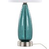 LumiSource: Bottega 22" Seeded Glass Lamps with Linen Drum Shades, UL Listed (Set of 2) - 4 of 4
