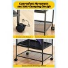 EcoSummer 36" Multi-Level Small Animal Ferret Cage 4-Tier Habitat with Ramp Tray Hammock Lockable Wheels Storage Stand. - 4 of 4