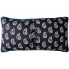 Greenland Home Fashions Medina Indigo Sham with Medallion and Paisley Print, Prewashed Cotton, Reversible Design - 3 of 3