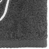 Avanti  Granite with Silver Script Monogram Bath Towel Letter   T - 3 of 3