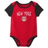 MLS New York Red Bulls Infant Girls' 3pk Bodysuit - 4 of 4