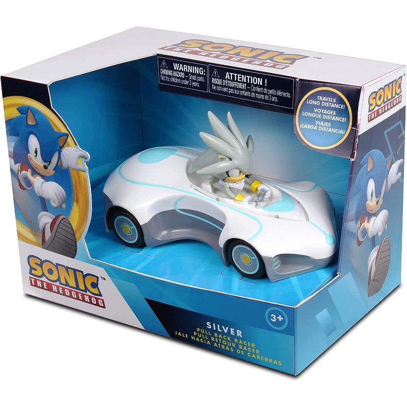 Nkok Sonic the Hedgehog Silver Pull Back Racer, 3 of 5