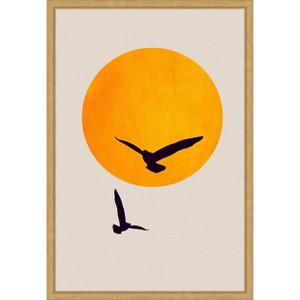 Amanti Art Birds In the Sky by Eins Kubistika Canvas Wall Art Print Framed - 1 of 4
