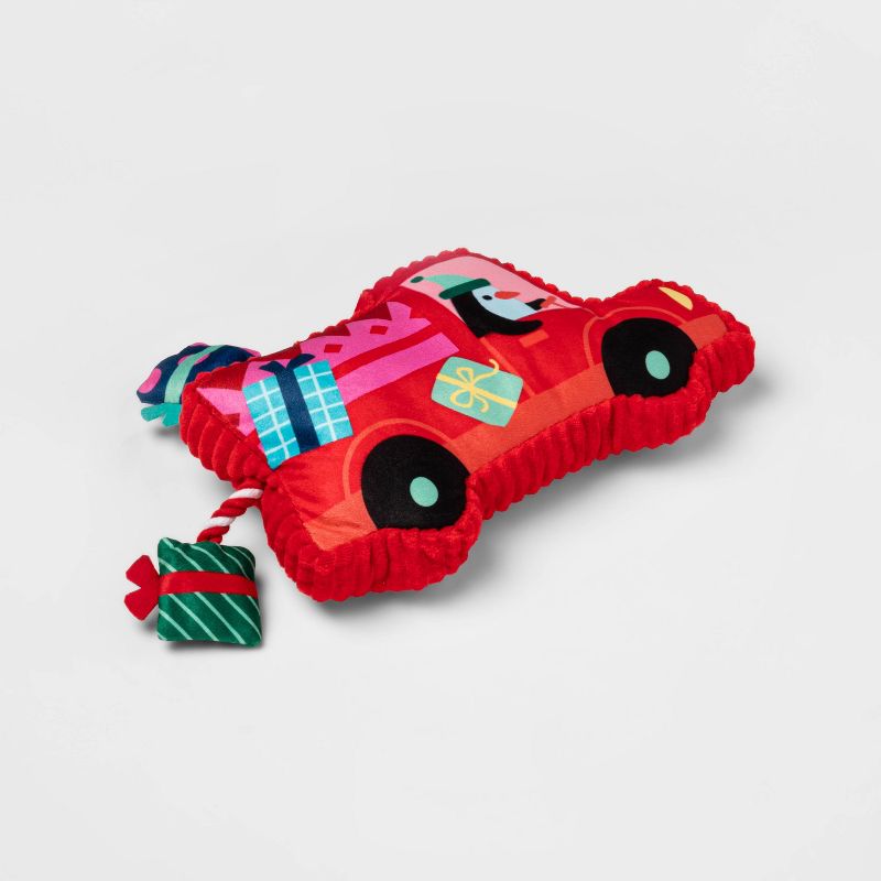 Truck with Rope Plush Dog Toy - Red - Wondershop&#8482;, 3 of 5