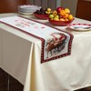 Unique Bargains Christmas Table Runner Santa Claus on Sleigh Polyester Red White Black 71x14 Inch 1 Pc - 2 of 4