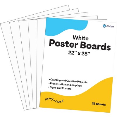Poster Board Lightweight Craft Backing Boards for Presentations Office Sign Blank Painting Board Smooth Surface Poster Sheets for School