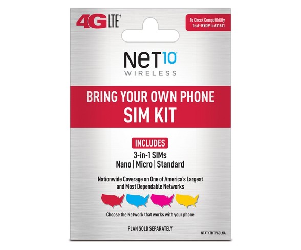 Net10 Bring Your Own Phone SIM Activation Kit