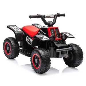6V Battery Powered Kids Ride-On 4-Wheeler ATV with Music,LED Headlights,Rubber Handles¨CToddler Electric Quad for Age 1-6 - 1 of 4