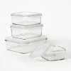Figmint Glass Food 8-Cup Clear Storage Container | Target