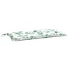 vidaXL Garden Bench Cushion Leaf Pattern 39.4 in.x19.7 in.x2.8 in. Oxford Fabric - 2 of 4