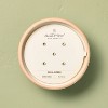 4-Wick Rim Stripe Ceramic Sun and Citron Ceramic Jar Candle Blue - Hearth & Hand™ with Magnolia - 3 of 4