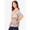 Jessica London Women's Plus Size Stretch Knit Cutout Swing Tunic - 4 of 4