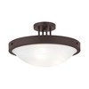 Livex Lighting New Brighton 3 - Light Semi-Flush Mount in  Bronze - 3 of 4