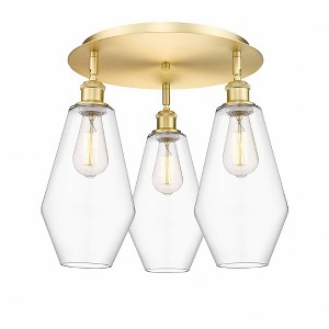 Cindyrella - 3 Light Flush Mount In Industrial Style-14.5 Inches Tall and 18.75 Inches Wide - 1 of 1