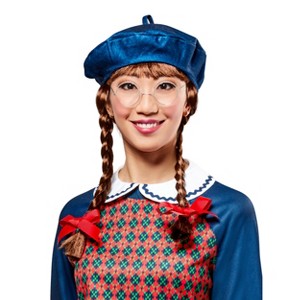 Rubies Women's American Girl Doll Molly McIntire Brown Braided Ponytails Costume Wig - 1 of 4