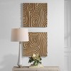 Uttermost Channels Wood Wall Decor Set Of 2, Brown - 2 of 4