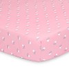 The Peanutshell Celestial Stars, Pink Rose and Floral Fitted Crib Sheets for Girls, 6-Pack Set  | Grey, Pink - 4 of 4