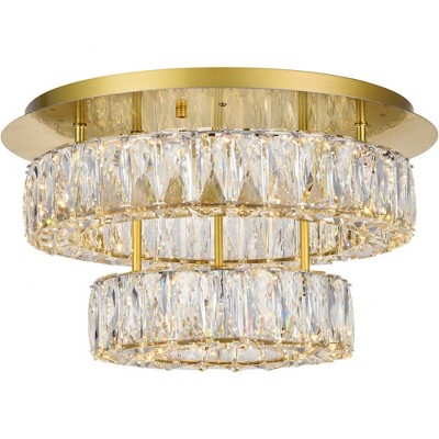 Elegant Lighting Monroe - Light Flush Mount in  Gold