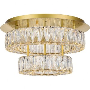 Elegant Lighting Monroe - Light Flush Mount in  Gold - 1 of 1