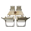 NicBex Multi-Function Foldable&Portable Patio Dining Set,Camping Set with 1 Dining Table& 4 Armchairs for Hiking,Camping,Garden - 4 of 4