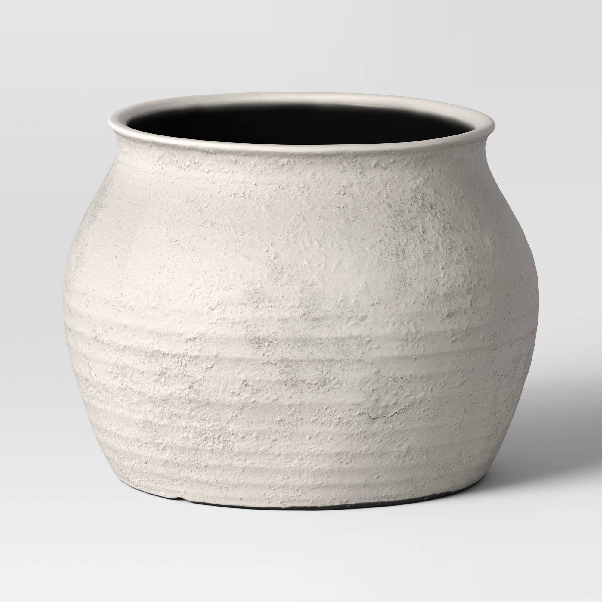 Sun Bleached Composite Indoor Outdoor Planter Pot 16"x16"x14" Cream - Threshold™ designed with Studio McGee