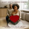 Moss Heart Petite 100 Preserved Roses – Eternal Flowers in Heart Gift Box, Romantic Gift, Red - 4 of 4
