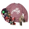 Simply Sage Market Women's Graphic Sweatshirt Jolly Bold Cursive Puff Print - 3 of 4