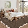 Washable Rug Modern Scalloped Rug Non Slip, Neutral Indoor Carpet - 4 of 4