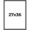PosterPalooza | Linear Black Picture Frame - UV Acrylic, Foam Board Backing, Hanging Hardware - 2 of 4
