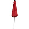 Sunnydaze Outdoor Aluminum Pool Patio Umbrella with Solar LED Lights, Tilt, and Crank - 9' - 4 of 4